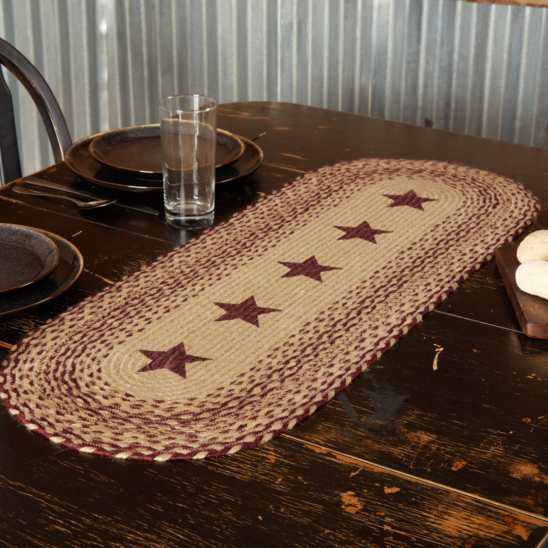Illum Geometric Oval Table Runner August Grove®