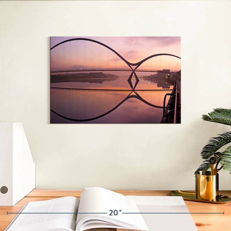 Lilie Infinity Bridge Reflection, 8" H x 12" W