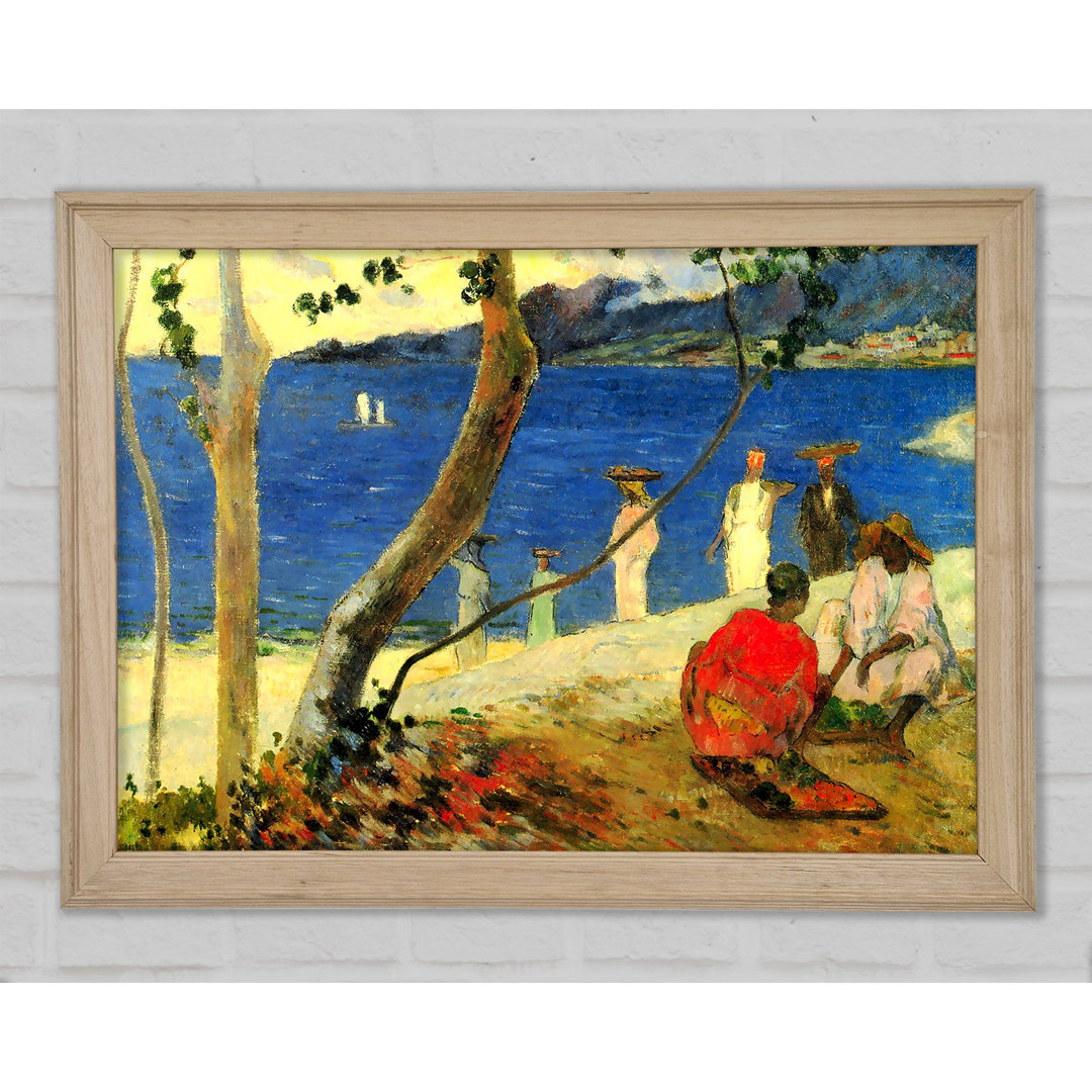 Strandszene von Gauguin - Einzelner Bilderrahmen Kunstdrucke