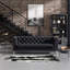 Canapé Chesterfield 80,7 po en similicuir, canapé 3 places avec pieds en métal doré pour le salon-1403588504-1403588510-1398315849