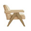 Fauteuil moderne en similicuir Nessi - sable-1966161694