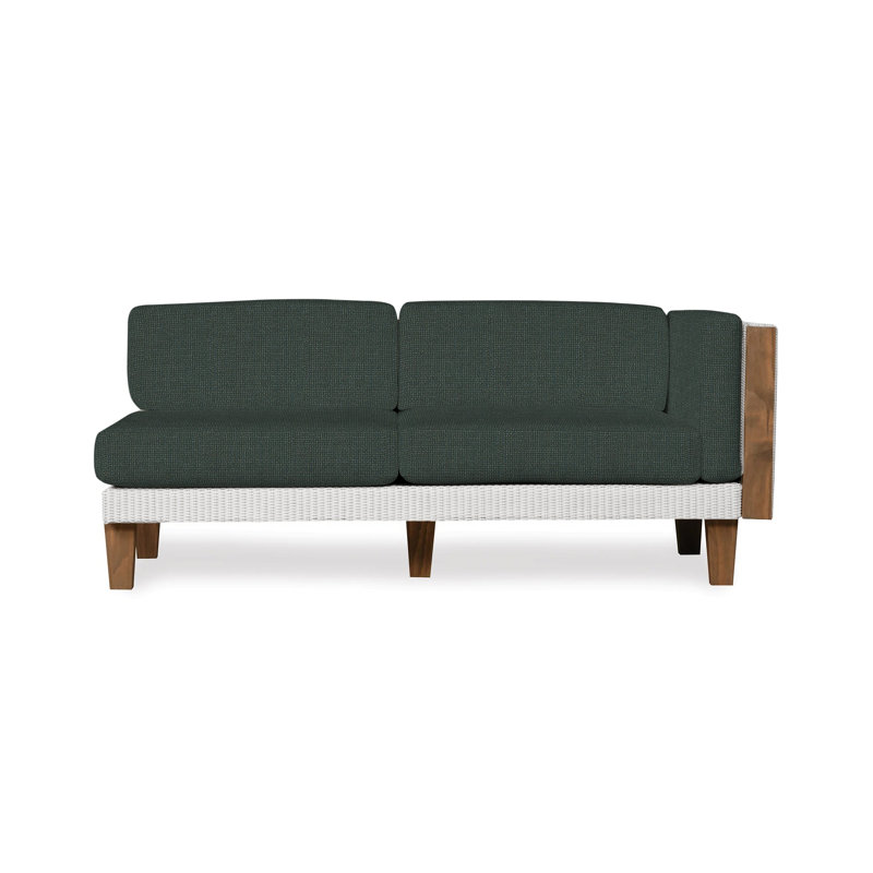 Catalina Outdoor 2 - Seat Loveseat, White, Demo Oatmeal
