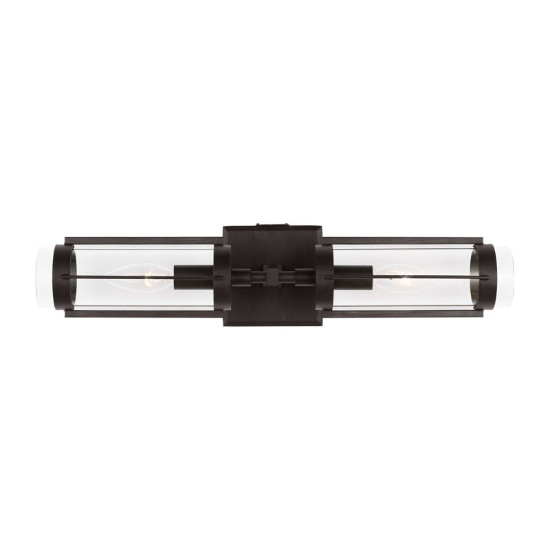 Flynn Steel Flush Mounted Sconce, Aged Iron