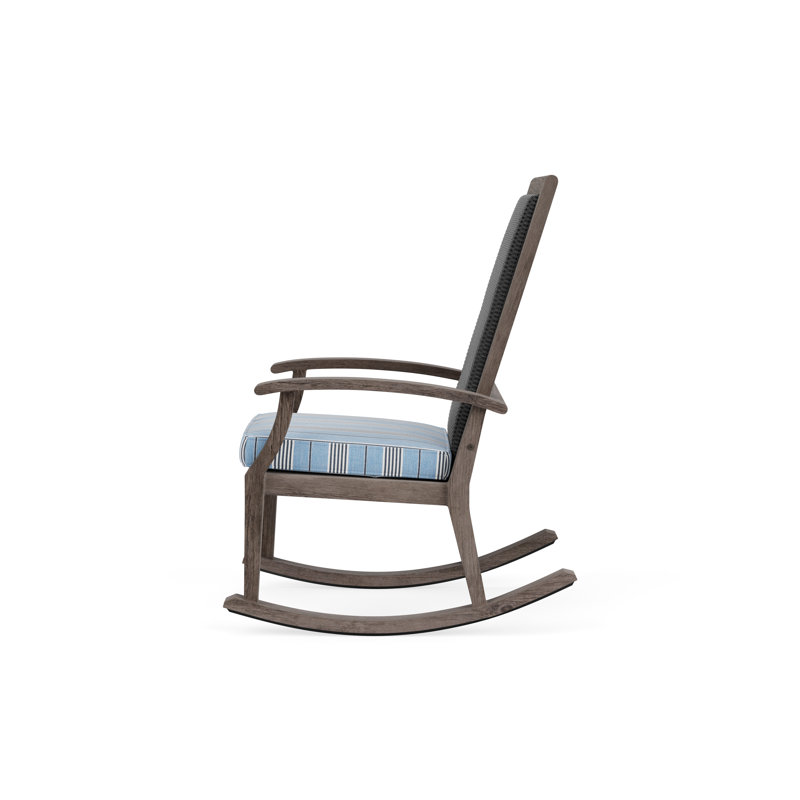 Frontier Outdoor Rocker Chair, Hansen Sky, Charcoal