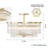 Everly Quinn Bukovsko - 3 Light Semi Flush In Heirloom Brass Finish