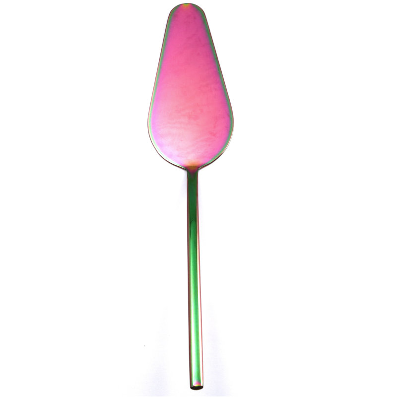 Due Stainless Steel Cake Server, Rainbow