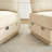 Chenille Cloud L-Shaped Loveseat Sofa,Deep Seat Sofa Couch With Movable Ottoman,Exquisite Round Pillows And Quilted Back Cushions,Recessed Base Frame Legs,Easy Assembly-1187382057