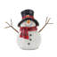 Figurine bonhomme de neige avec écharpe (ensemble de 4)