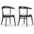 Black Wash Frame with Light Grey Seat
