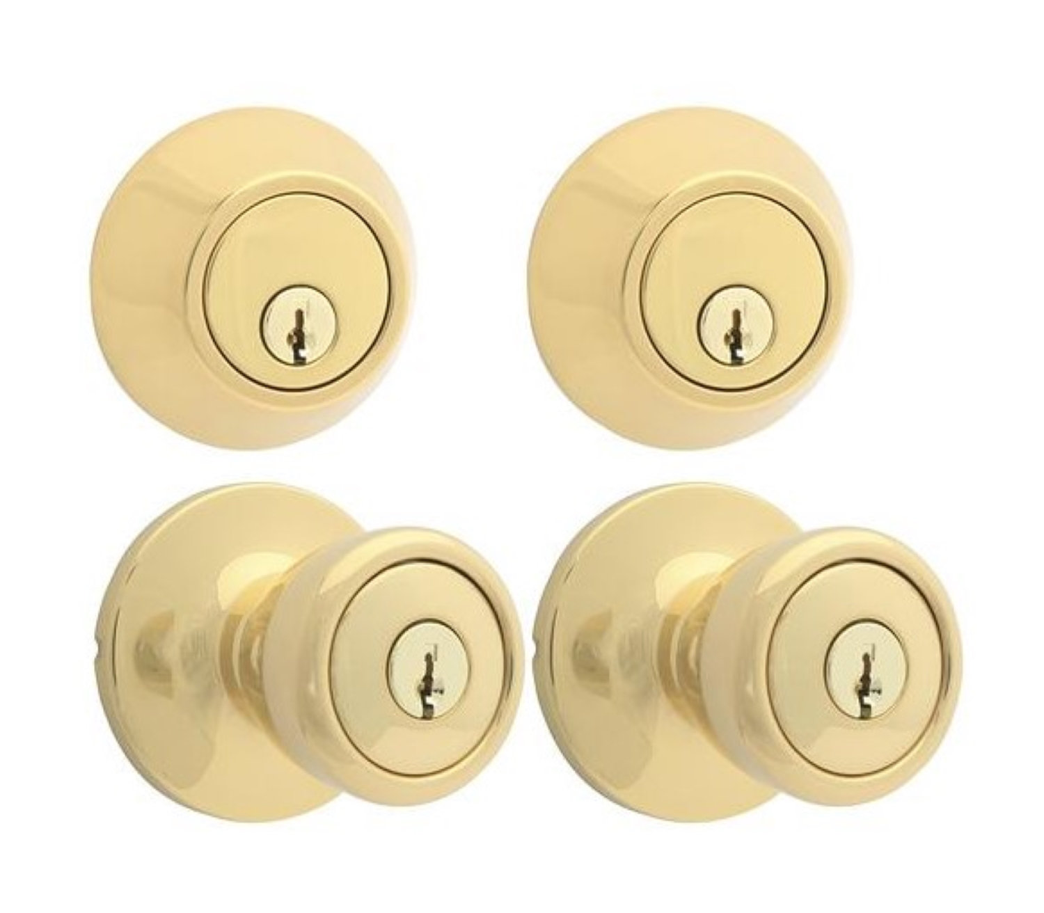 Atlas Knobs With Deadbolt Reversible Entry Set | Wayfair