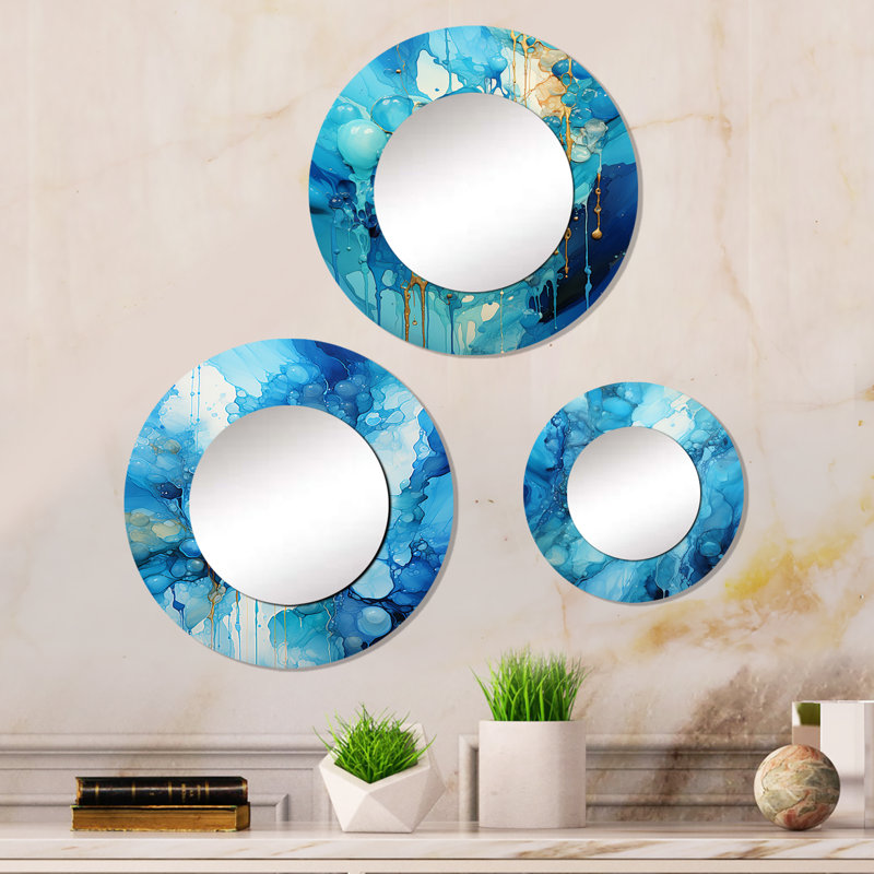 Perris Metal Round Mirror