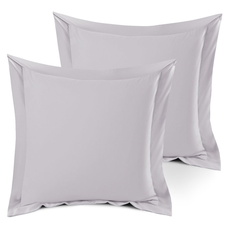 Taie décorative 100% polyester , 18 po x 18 po, Gris lavande