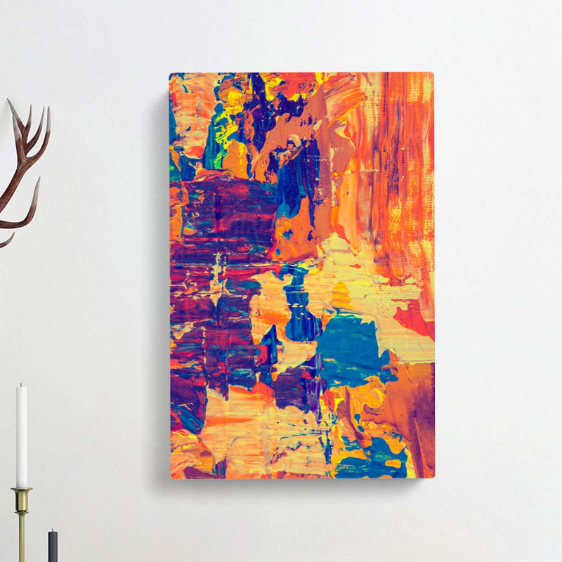 Abstract Art Painting Vol.420 by S.Johnson - Wrapped Canvas Painting, 50cm H x 35cm W x 3cm D