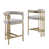 Rich Gray Seat/Gold Frame