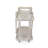Wood 2-Tier Rolling Storage Cart