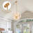 12-Light Dimmable Unique Glass Chandelier