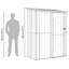 Vidaxl Garden Sheds Metal Outdoor Structures Storage Modern Weather Resistant-125281676