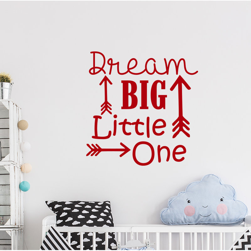 Décalcomanie murale big little rêve Baumeister, Rouge