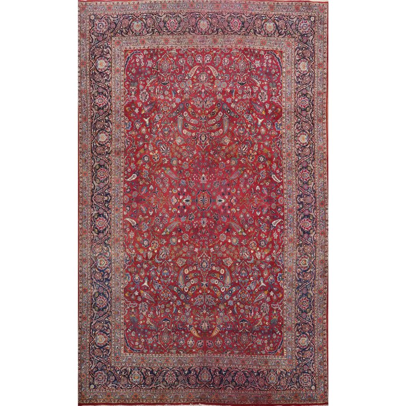 Tapis traditionnel rouge 9 x 13