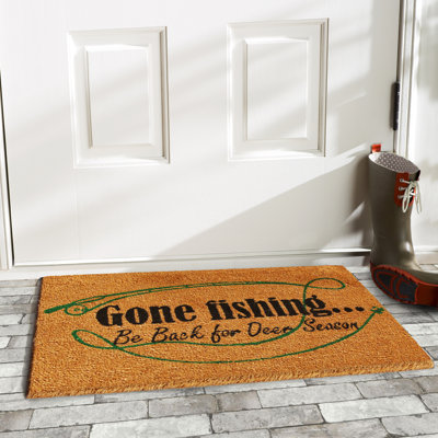 Outdoorsman 29 in. x 17 in. Non-Slip Outdoor Door Mat