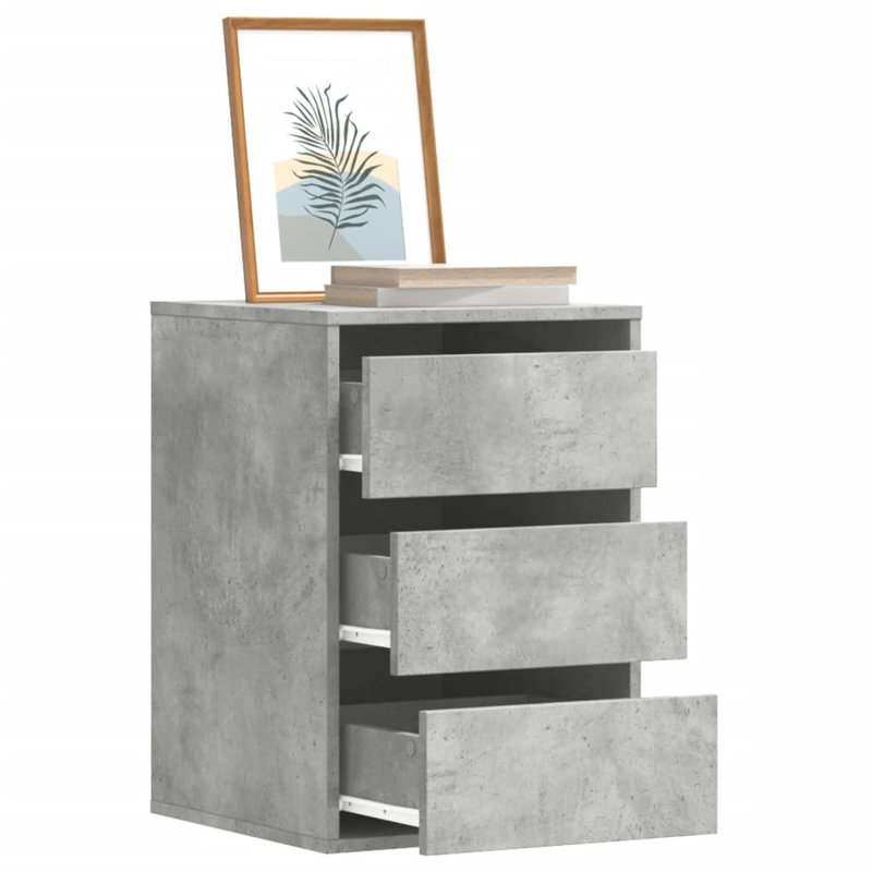 Asmarina Rectangle Accent Chest, 58cm H x 40cm W x 41cm D, Concrete Grey