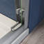 Suisuie l 56 à 60 po x H 72 po porte de douche coulissante semi-sans cadre avec verre trempé de 1/4 po