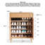 Armoire à chaussures en bois de chêne vernis sans odeur-1728473346