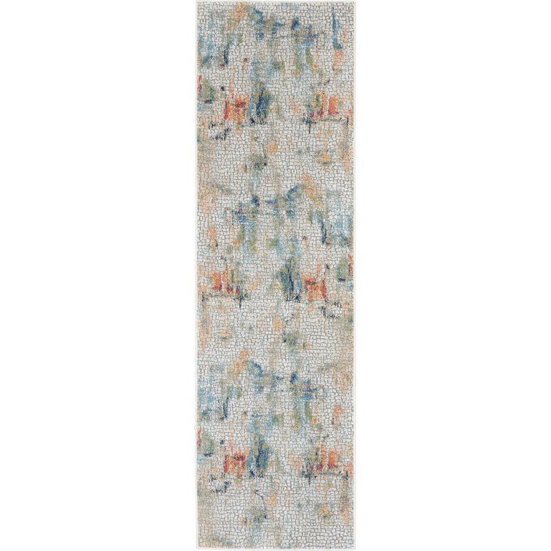 Hitton Abstract Area Rug, Runner 61 x 122cm