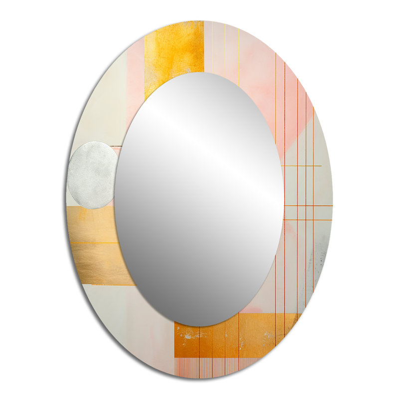 Miroir mural géométrique géométrique Serenity, 40 po x 30 po