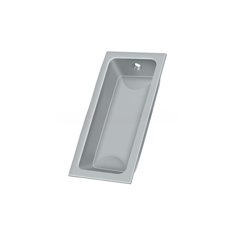 Flush Cup / Bin Pull, Brushed Chrome