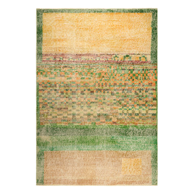 One-of-a-Kind 3'11"x5'11" Hand Knotted Area Rug