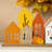 20"L Fall Wooden House Table Décor