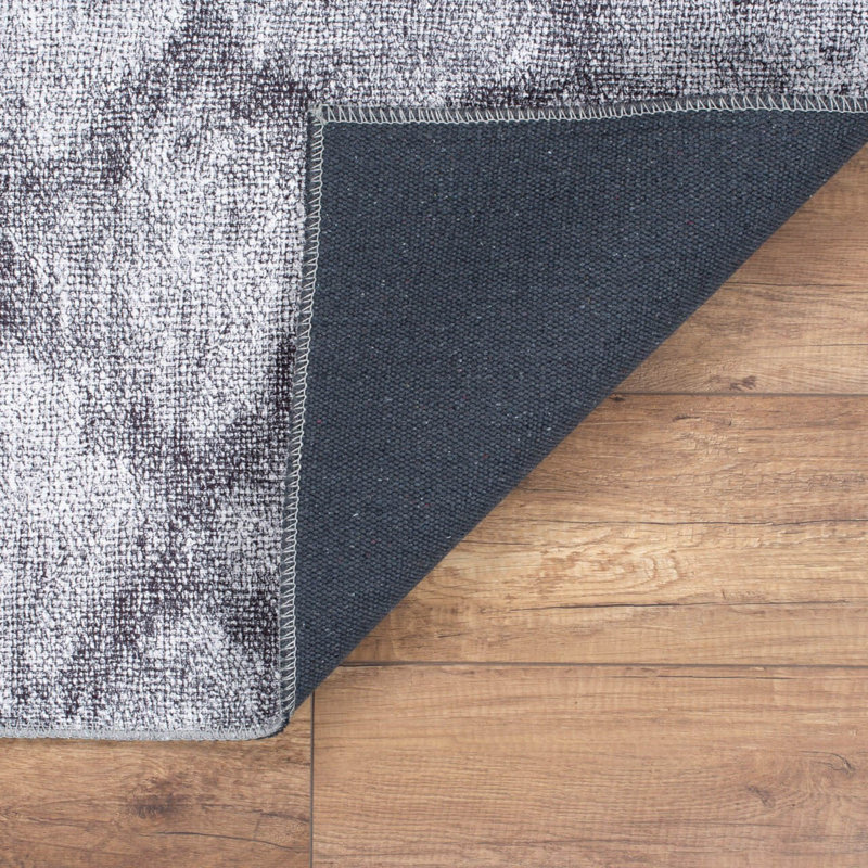 Luxurious Machine Washable Area Rug, 4.9 x 7.5 Feet, 100% Polyester, 1850 g/m², Pile Height: 0.2 inches | Eco-Friendly Recycled Poly Cotton Backing | Perfect for Living Room & Bedroom, Soft and Durable Design
