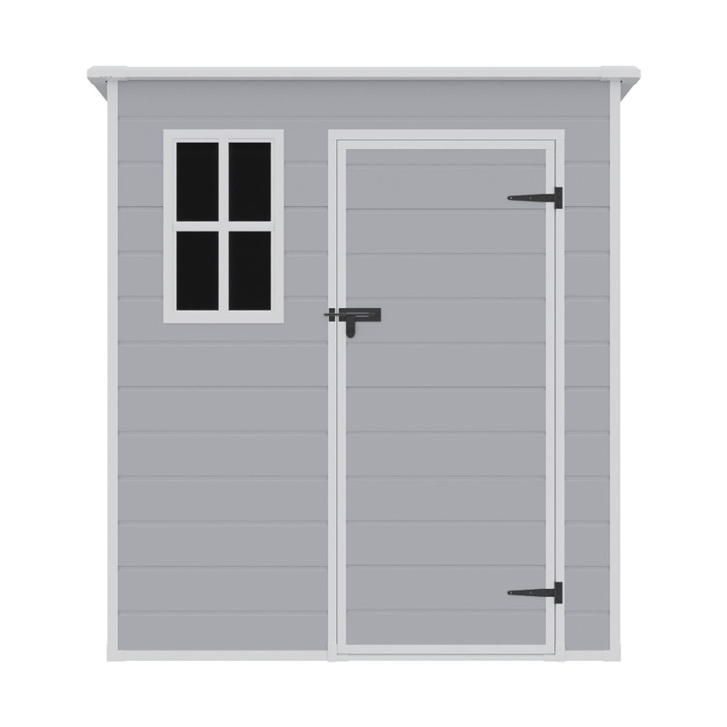 Cath 6ft. W x 6ft. D Plastic Pent Tool Shed