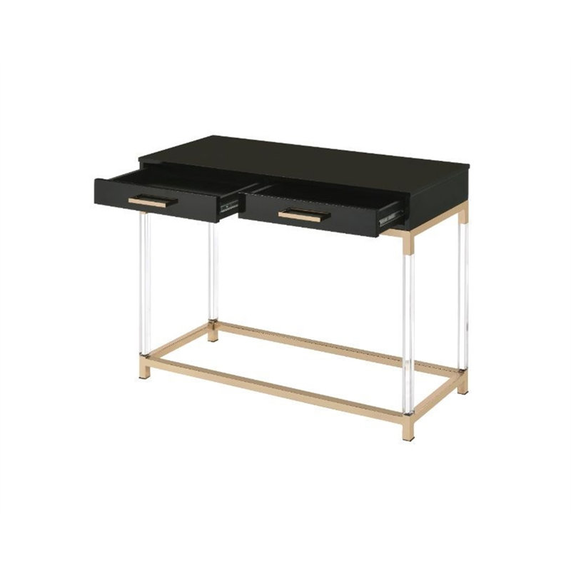 Esmine Contemporary Rectangular Sofa Table,Console table,Hallway table with  metal frame, 31" H x 38" W x 14" D