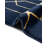 Glam Navy Blue Gold Area Rug-86615380