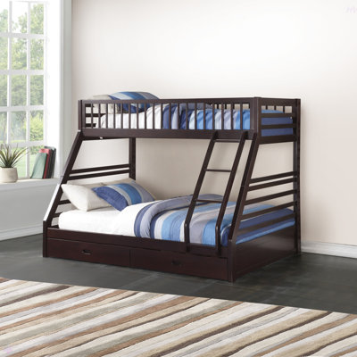 Twin Xl/Queen Bunk Bed W/Storage