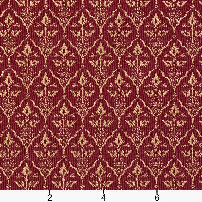 Tissu cameo diamond, Rouge