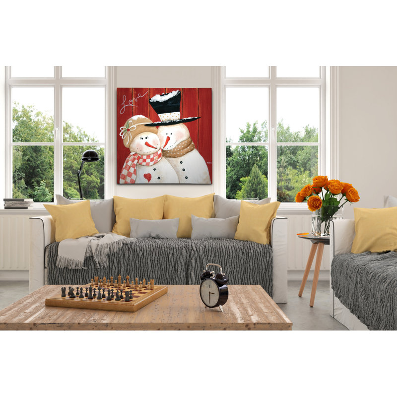 « frosty love », peinture, H 32 po x l 32 po x P 1,5 po, Toile tendue