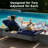 Outdoor Wicker Double Chaise Lounge Chair with Side Table & Cushions, Adjustable Reclining Back-1219753751
