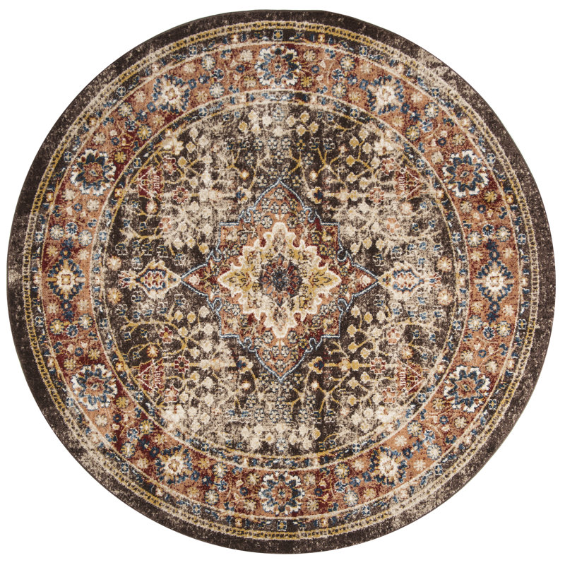 Broomhedge Bijar Performance Oriental Rug, Runner 2'3" x 18', Brown/Rust