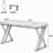 Heavy-Duty Computer Desk, 55" Simple Study Desk Writing Table