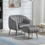 Fauteuil d'appoint avec repose-pieds-438892018
