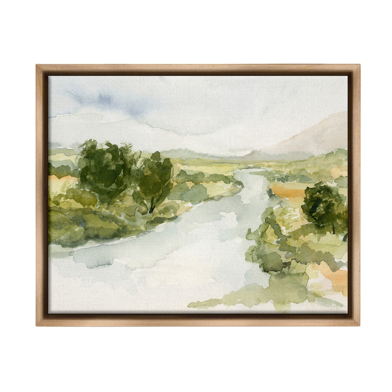 «Natural Flowing Stream Floater Frame» par Victoria Barnes sur, Cadre flottant orme Montalcino, H 17 po x l 21 po