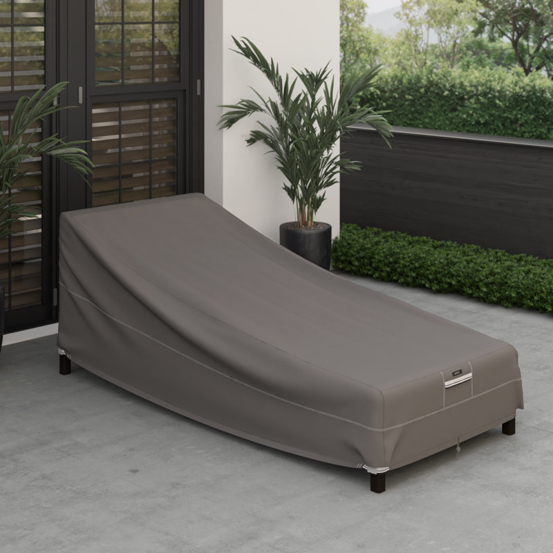 Housse pour chaise longue Khalil, H 20 po x l 29 po x P 77 po, Taupe foncé