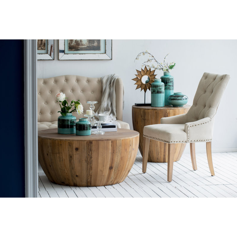 A&B Home Solid Wood End Table