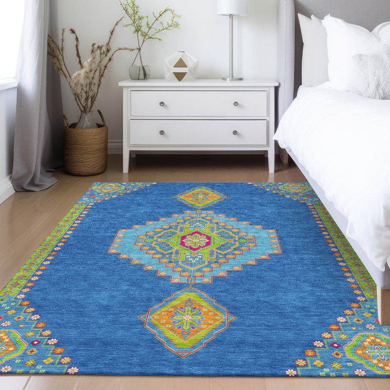 Tapis intérieur / extérieur lavable à la machine Chayden ACN1014, Rectangle 10 pi x 14 pi