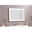48 "36" miroir de salle de bain mural avec lumière élevée et anti-buée à contrôle séparé-1318093076