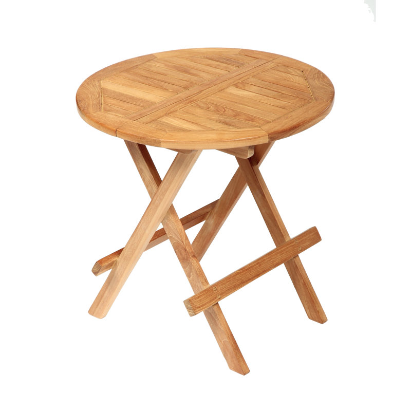 ARB Teak Outdoor Round Teak Solid Wood Yes Outdoor Side Table , 20 " W 20 " D
