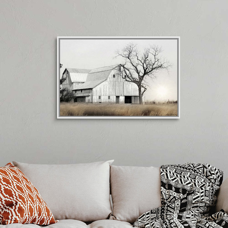 "Ohio Fields I" par Lori Deiter, reproduction d'art sur toile avec quincaillerie de fixation, Toile avec cadre flottant, Noir